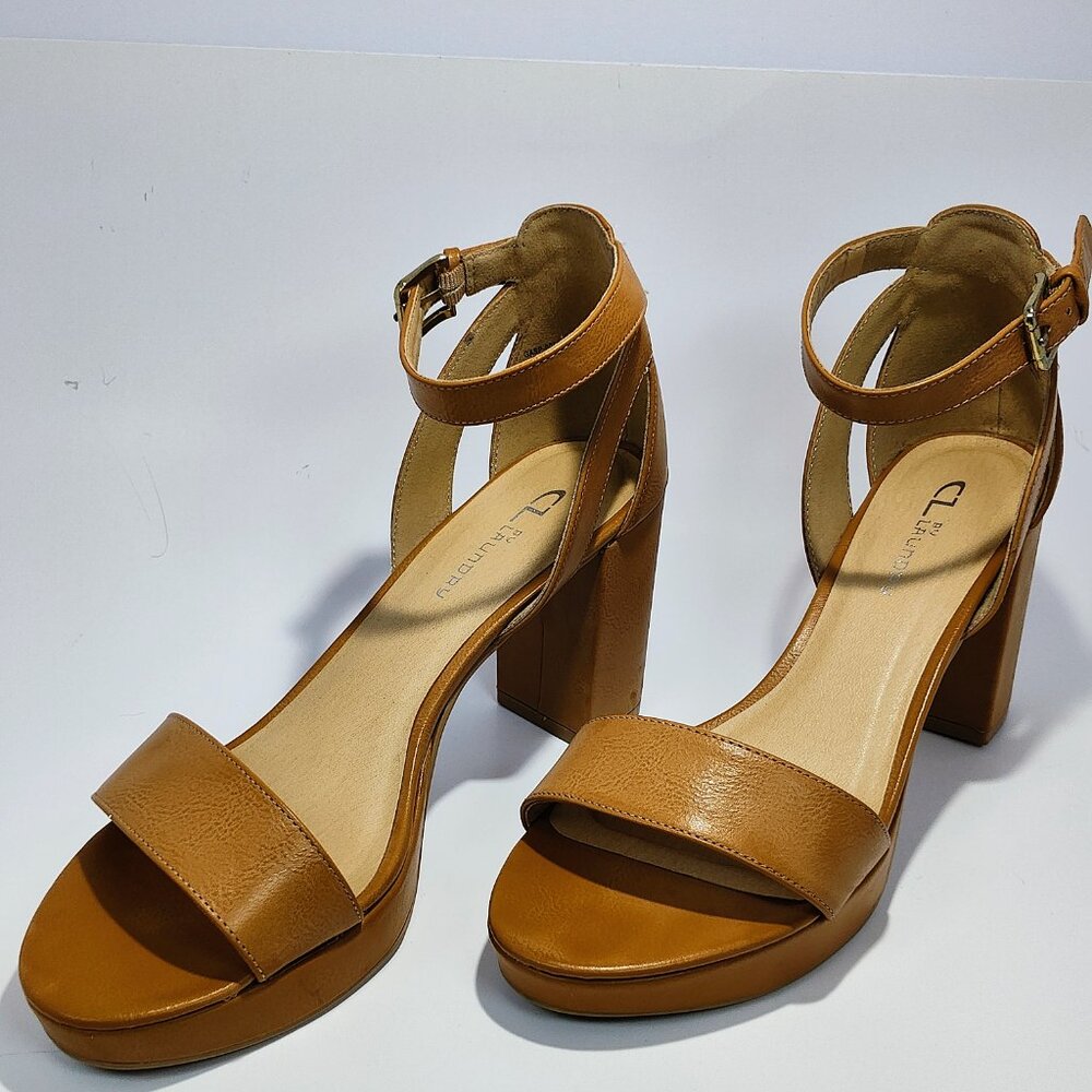 CL by Laundry Women's 9.5  Go On 2 Sandel Platform Heels